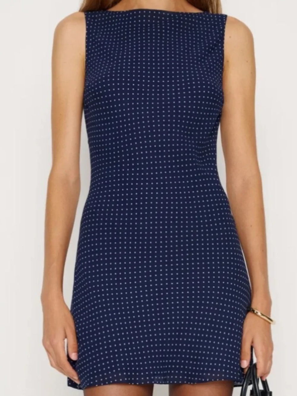 Reformation Dale Polka Dot Mini Dress